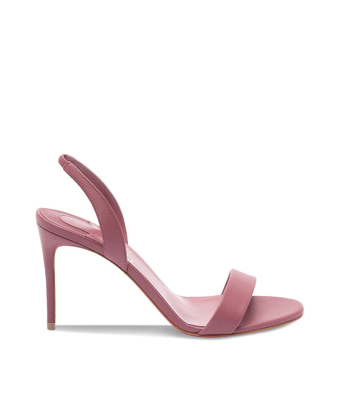CHRISTIAN LOUBOUTIN Розовые кожаные босоножки, фото 1