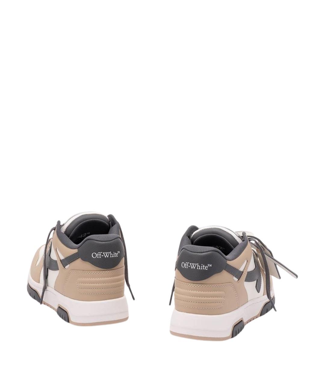 OFF-WHITE Мульти кожаные низкие кроссовки / кеды, фото 3