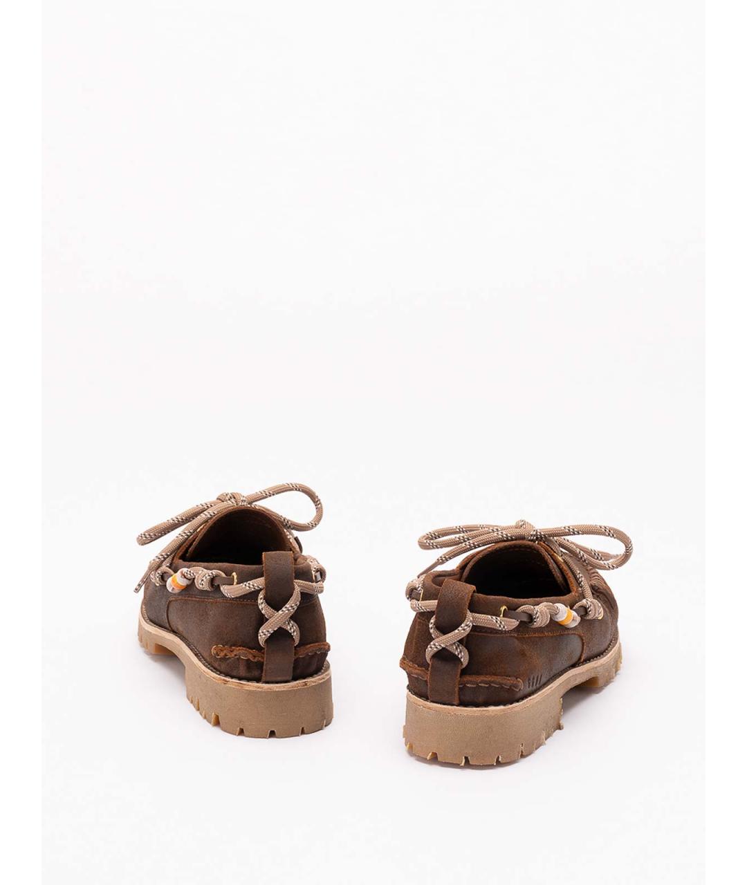 GOLDEN GOOSE DELUXE BRAND Коричневые кожаные лоферы, фото 3