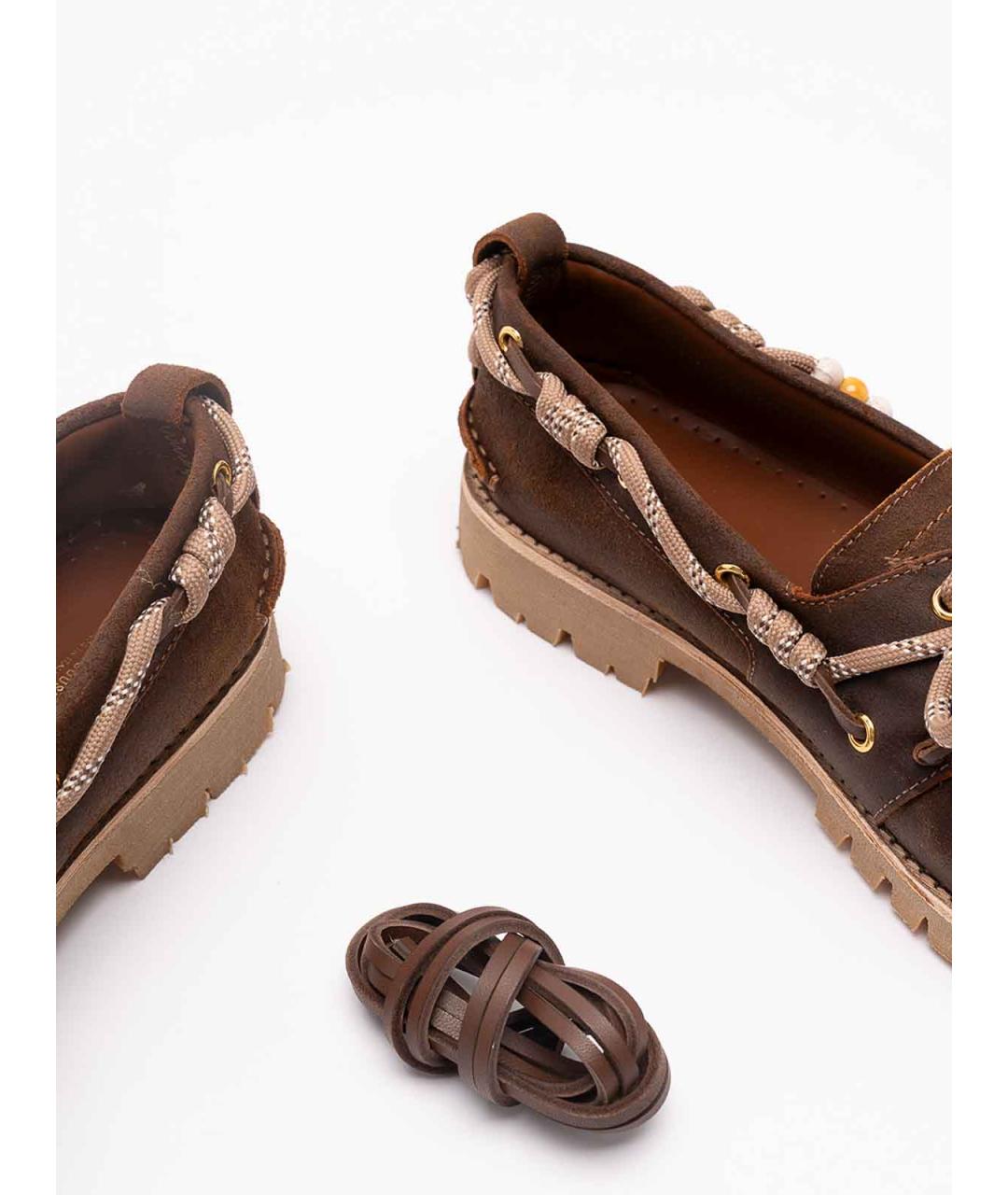 GOLDEN GOOSE DELUXE BRAND Коричневые кожаные лоферы, фото 6