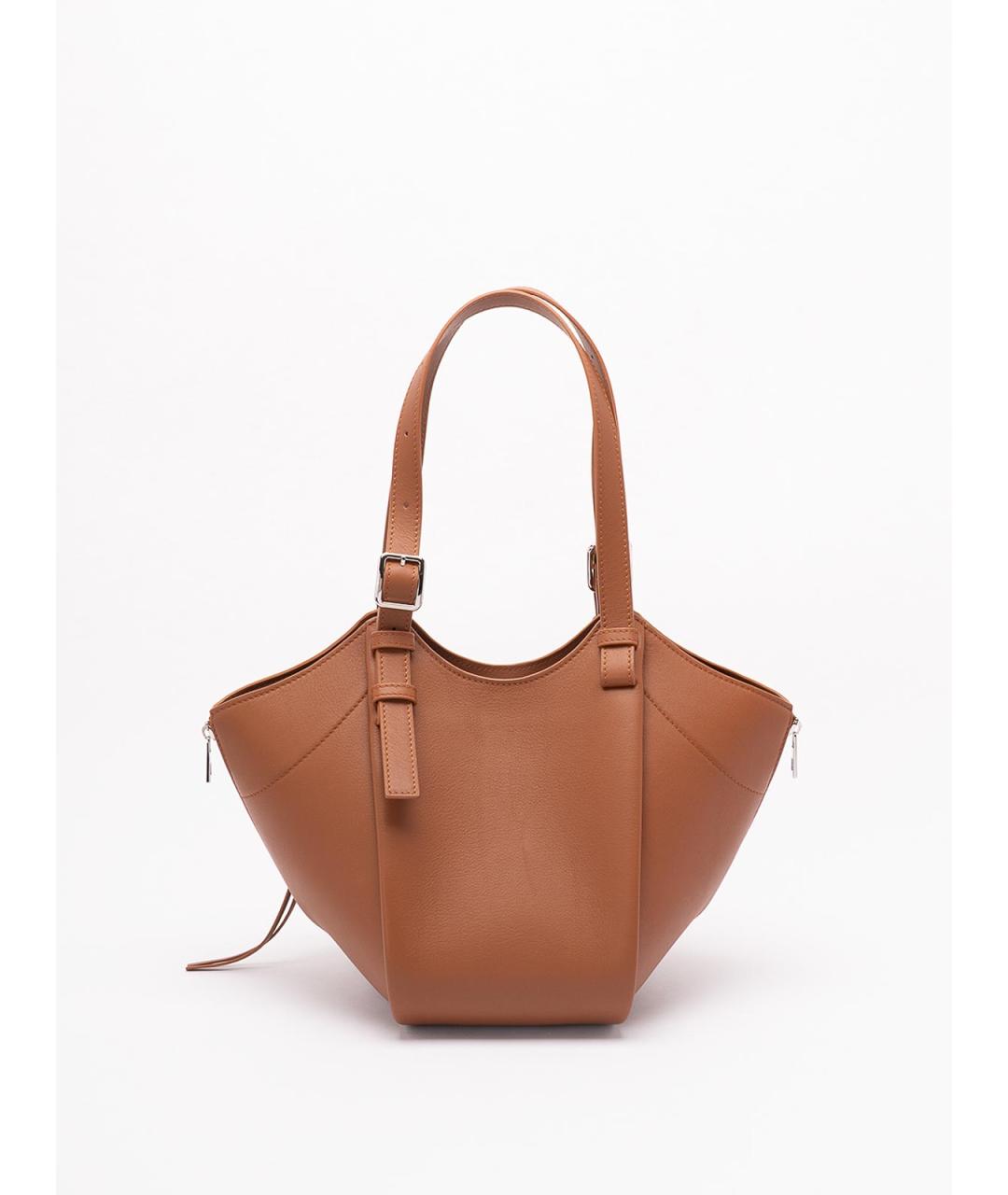 LOEWE Коричневая кожаная сумка тоут, фото 2