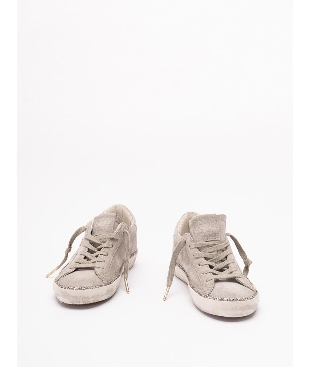 GOLDEN GOOSE Бежевые кожаные кроссовки, фото 2