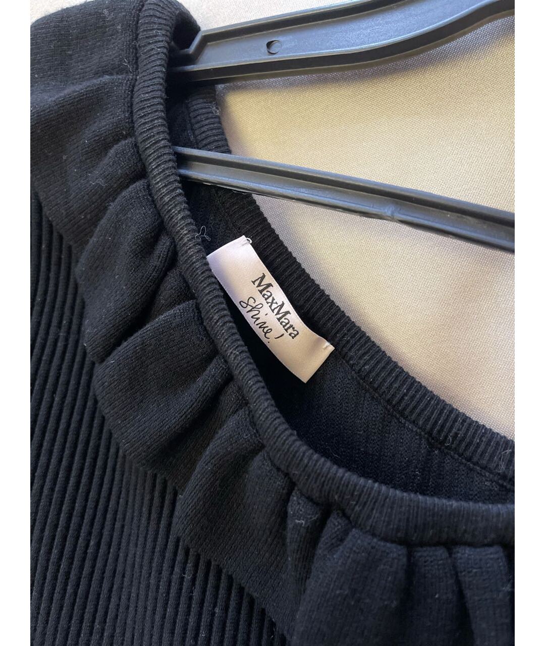 MAX MARA Черное вискозное повседневное платье, фото 3