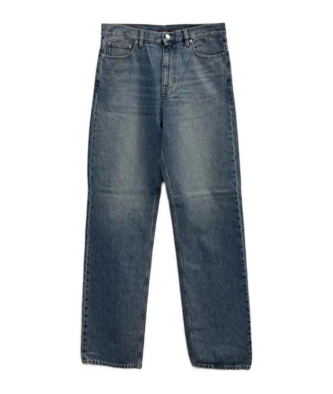 GUCCI Голубые хлопковые джинсы, фото 1