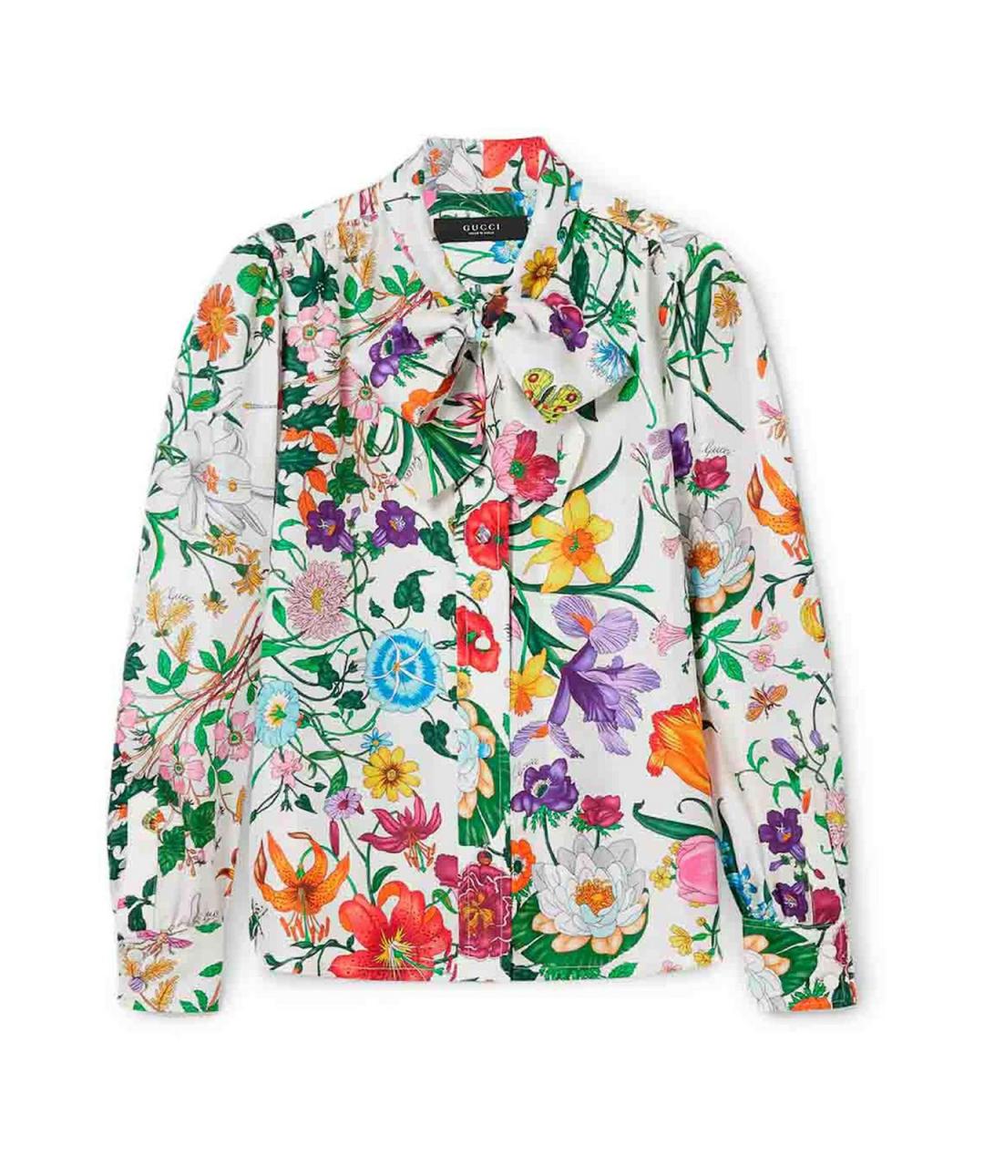 GUCCI Мульти шелковая рубашка, фото 1