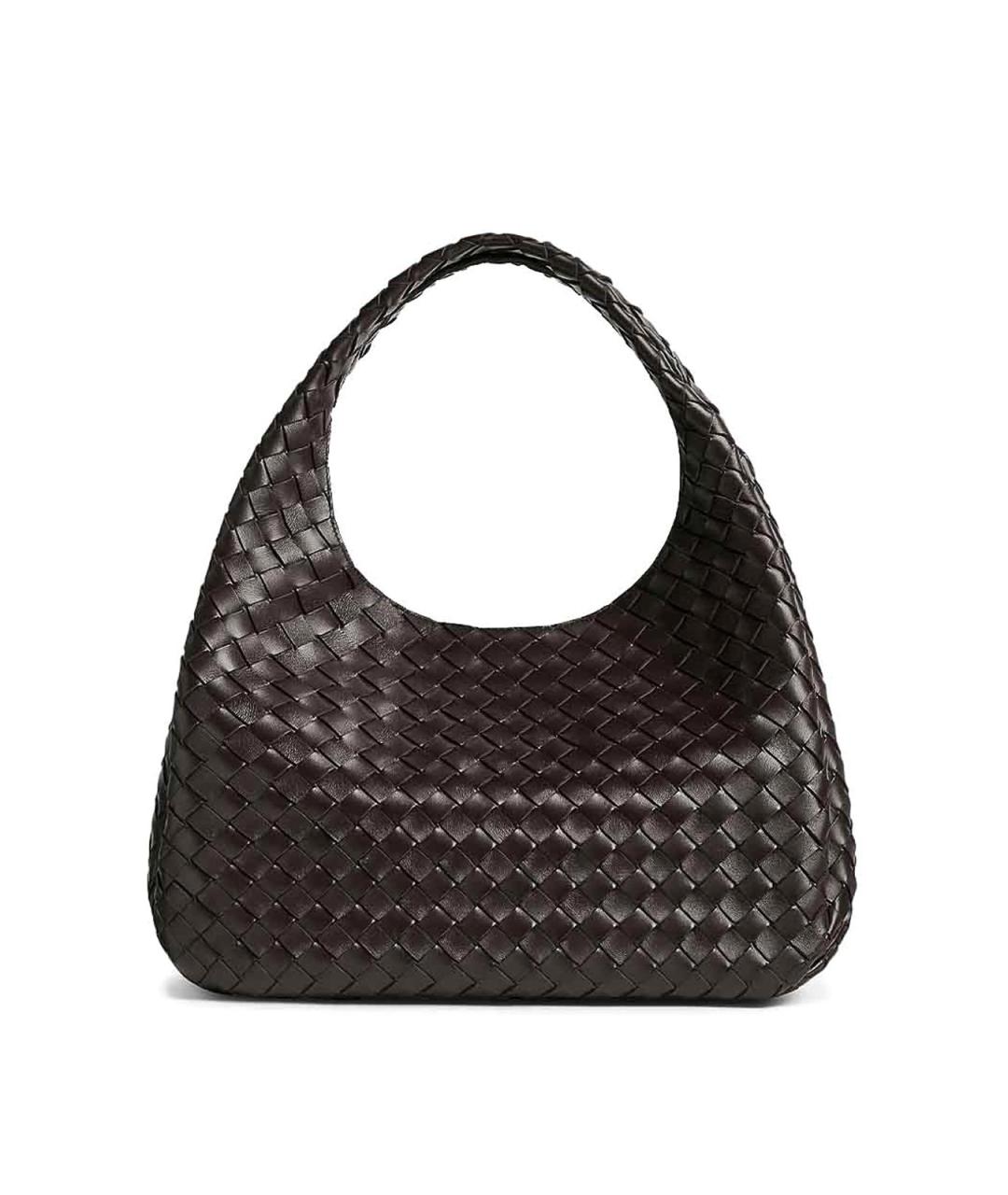 BOTTEGA VENETA Коричневая кожаная сумка через плечо, фото 1