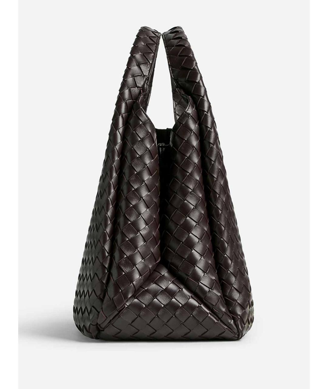 BOTTEGA VENETA Коричневая кожаная сумка через плечо, фото 2