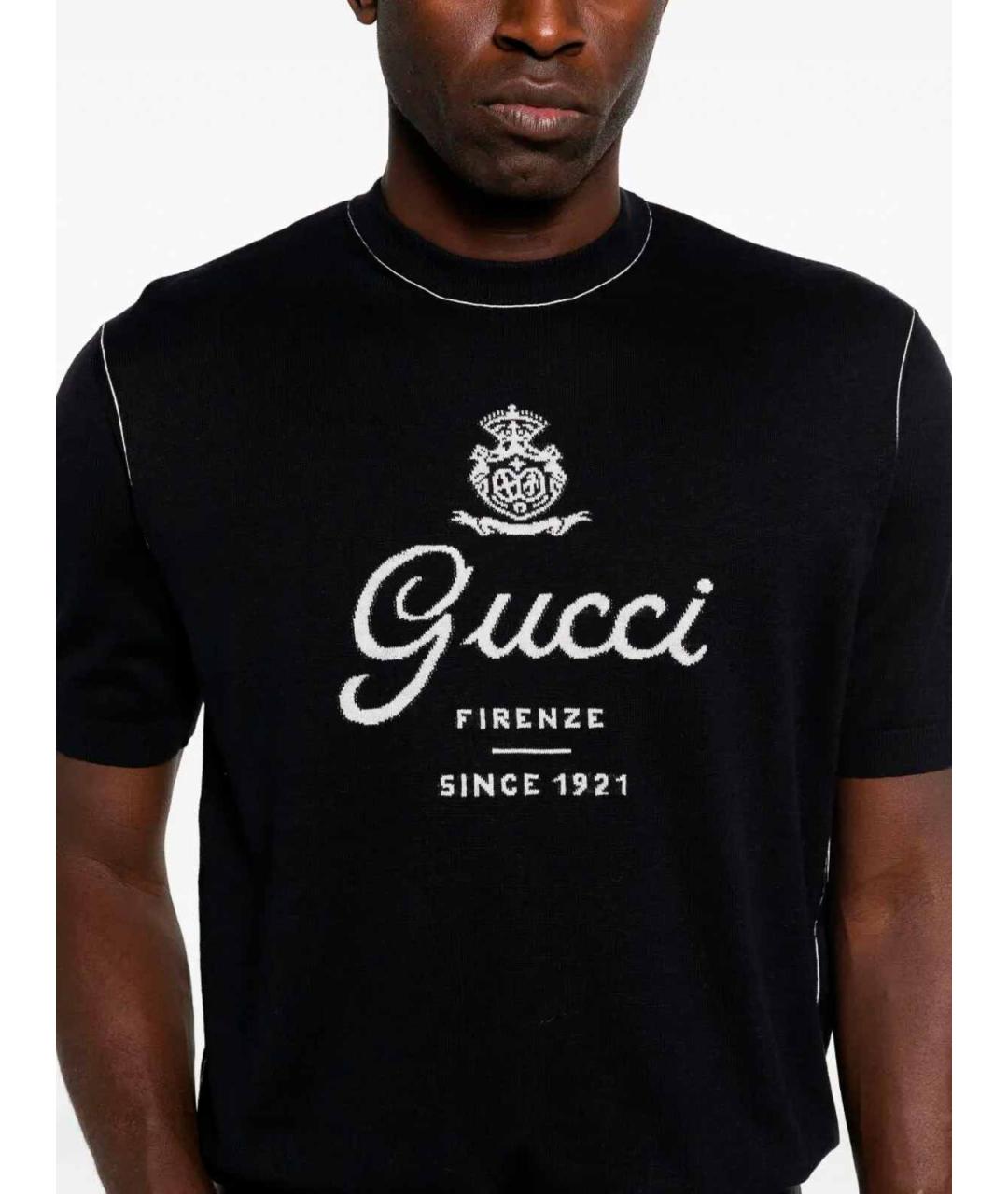 GUCCI Черный шелковый джемпер / свитер, фото 4