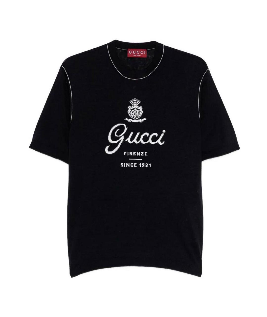 GUCCI Черный шелковый джемпер / свитер, фото 1
