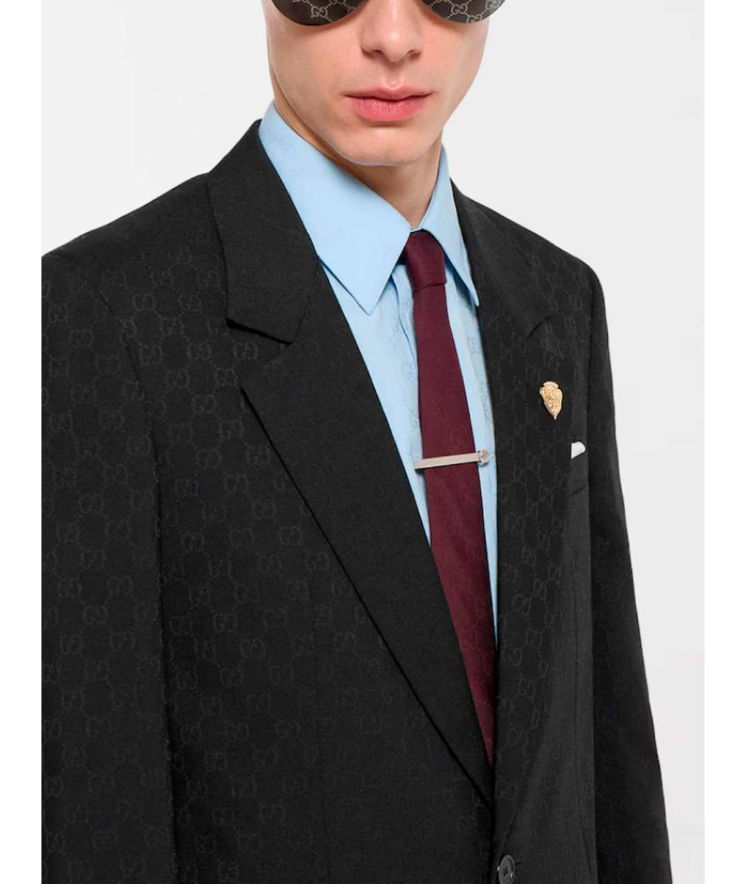 GUCCI Черный полиэстеровый пиджак, фото 3