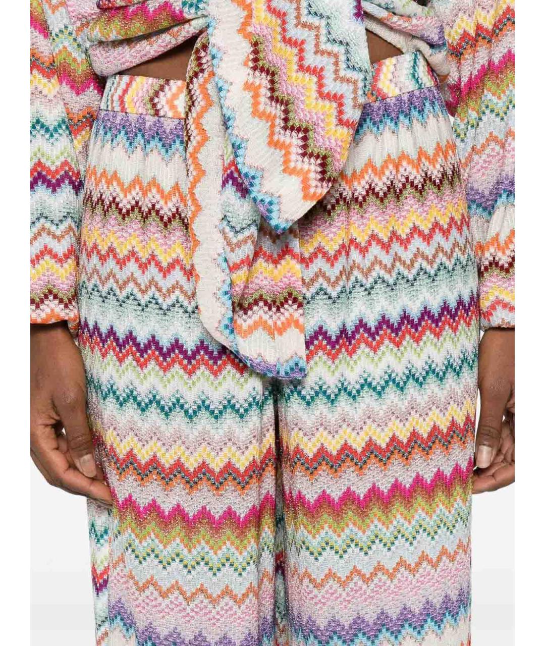 MISSONI Мульти вискозные брюки широкие, фото 4