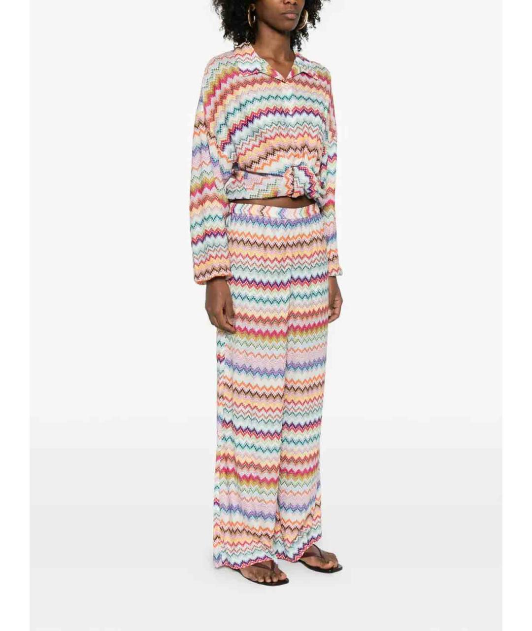 MISSONI Мульти вискозные брюки широкие, фото 5