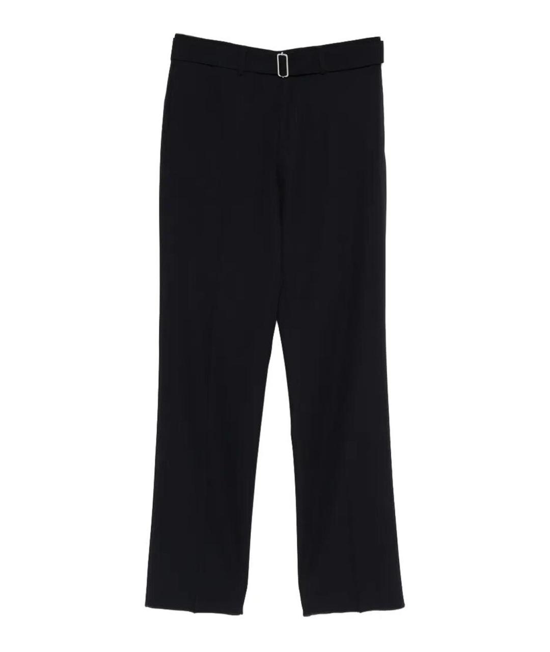 LARDINI Синие шерстяные повседневные брюки, фото 1
