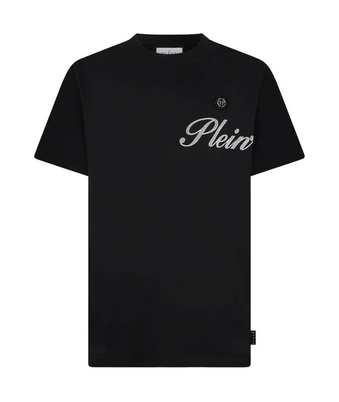 PHILIPP PLEIN Черная хлопковая футболка, фото 1