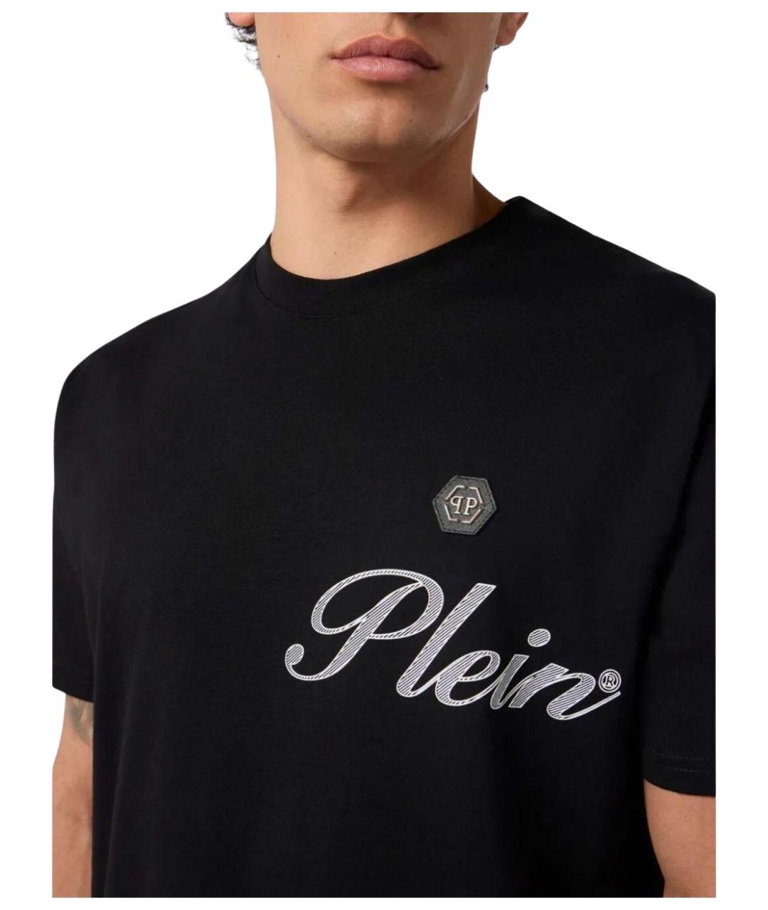 PHILIPP PLEIN Черная хлопковая футболка, фото 4