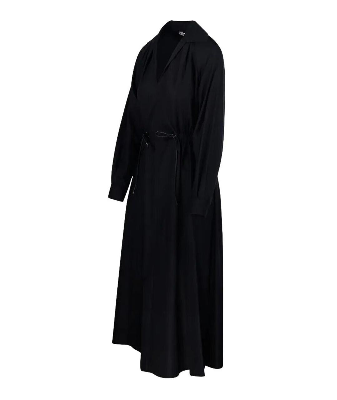 MAX MARA Черное хлопковое повседневное платье, фото 3