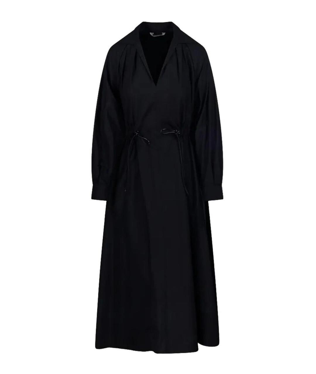 MAX MARA Черное хлопковое повседневное платье, фото 1
