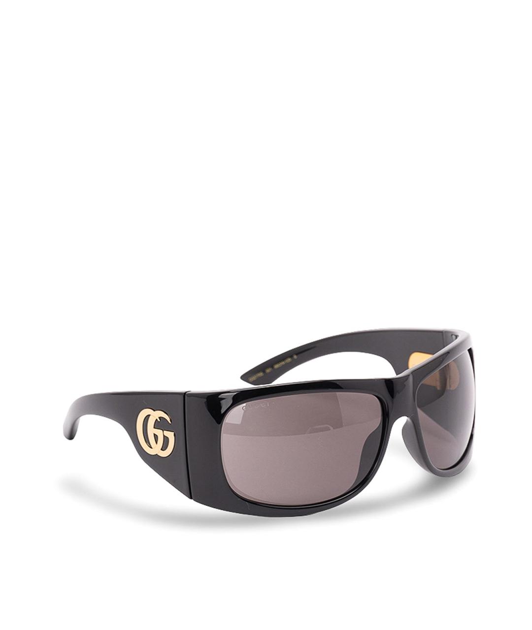 GUCCI Черные пластиковые солнцезащитные очки, фото 1