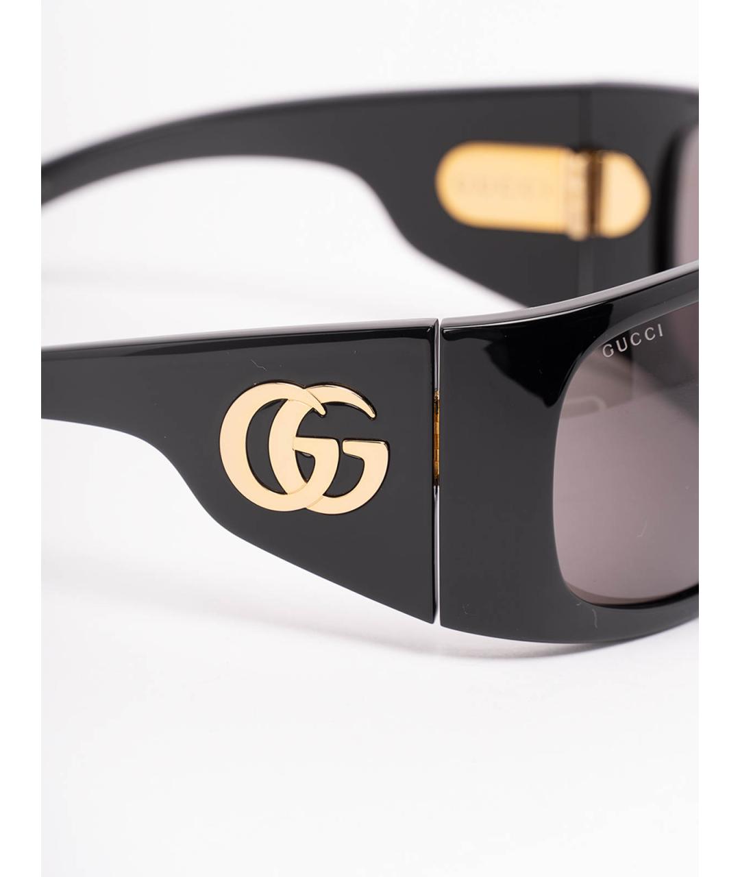 GUCCI Черные пластиковые солнцезащитные очки, фото 2