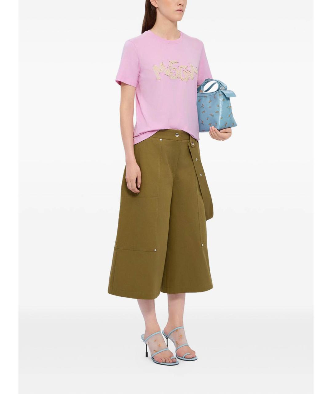 MSGM Розовая хлопковая футболка, фото 2