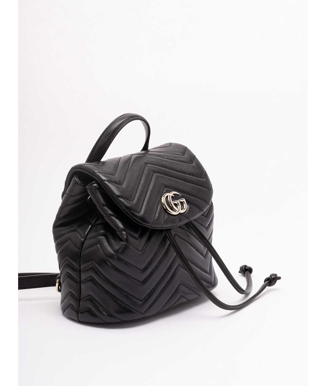 GUCCI Черный кожаный рюкзак, фото 3