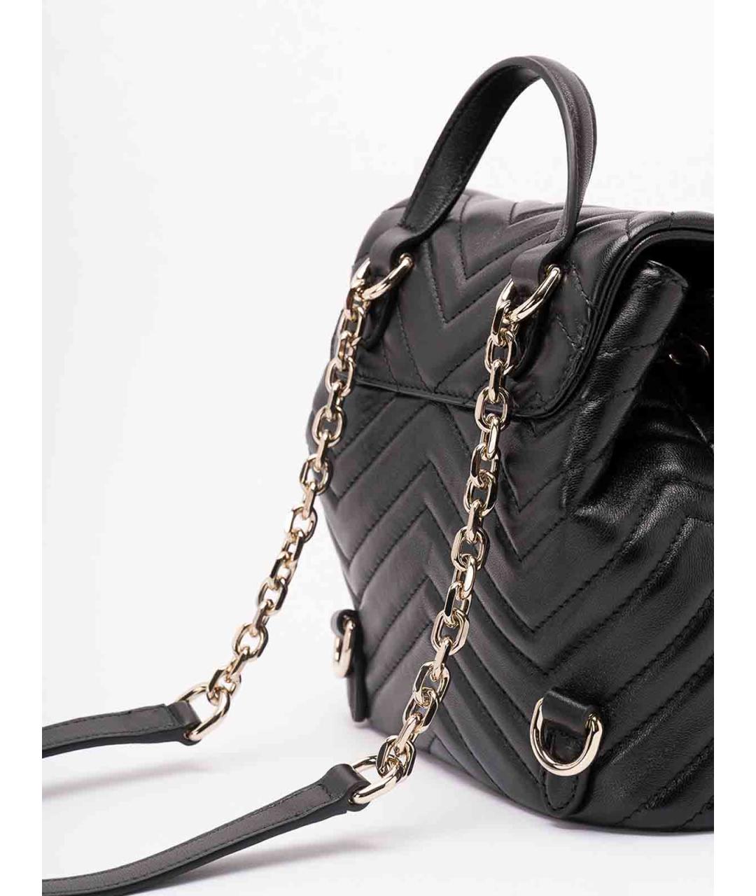 GUCCI Черный кожаный рюкзак, фото 4