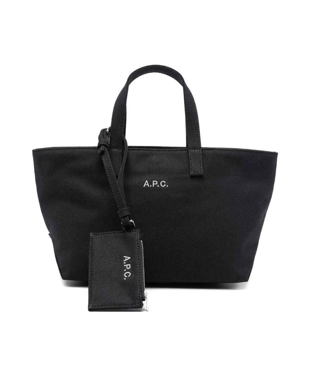 A.P.C. Черная сумка тоут, фото 1
