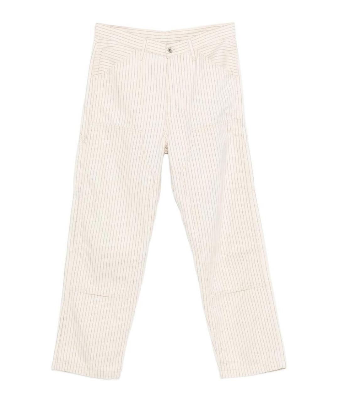 LEVI'S Белые хлопковые повседневные брюки, фото 1