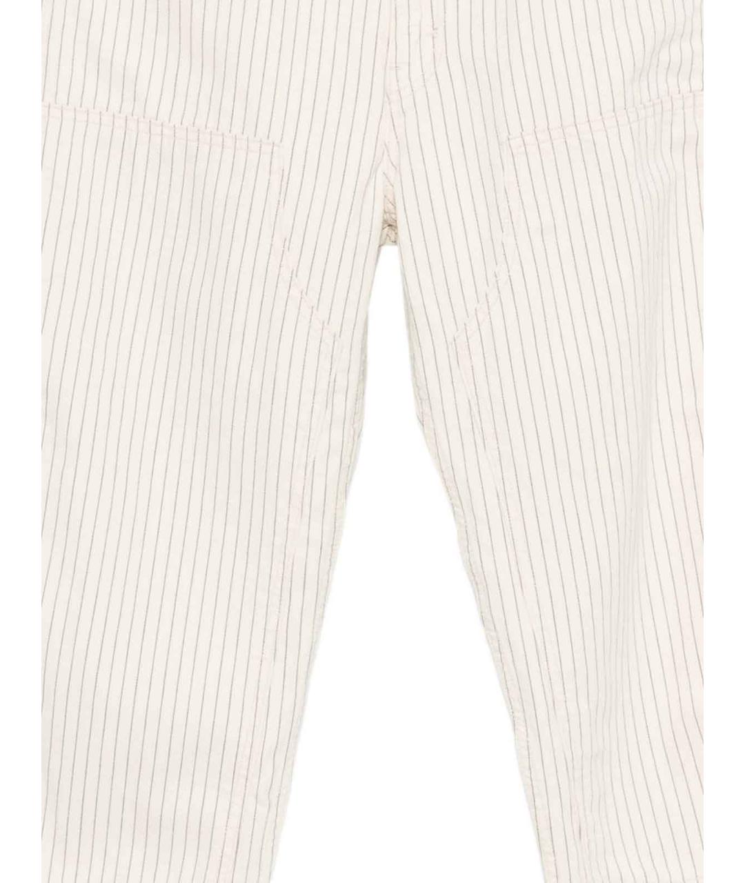 LEVI'S Белые хлопковые повседневные брюки, фото 2