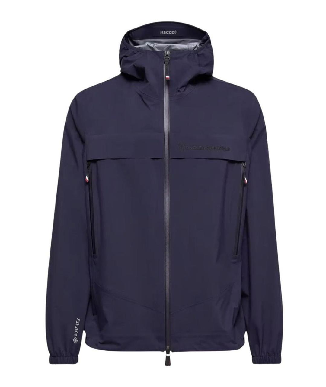 MONCLER Синяя полиамидовая куртка, фото 1