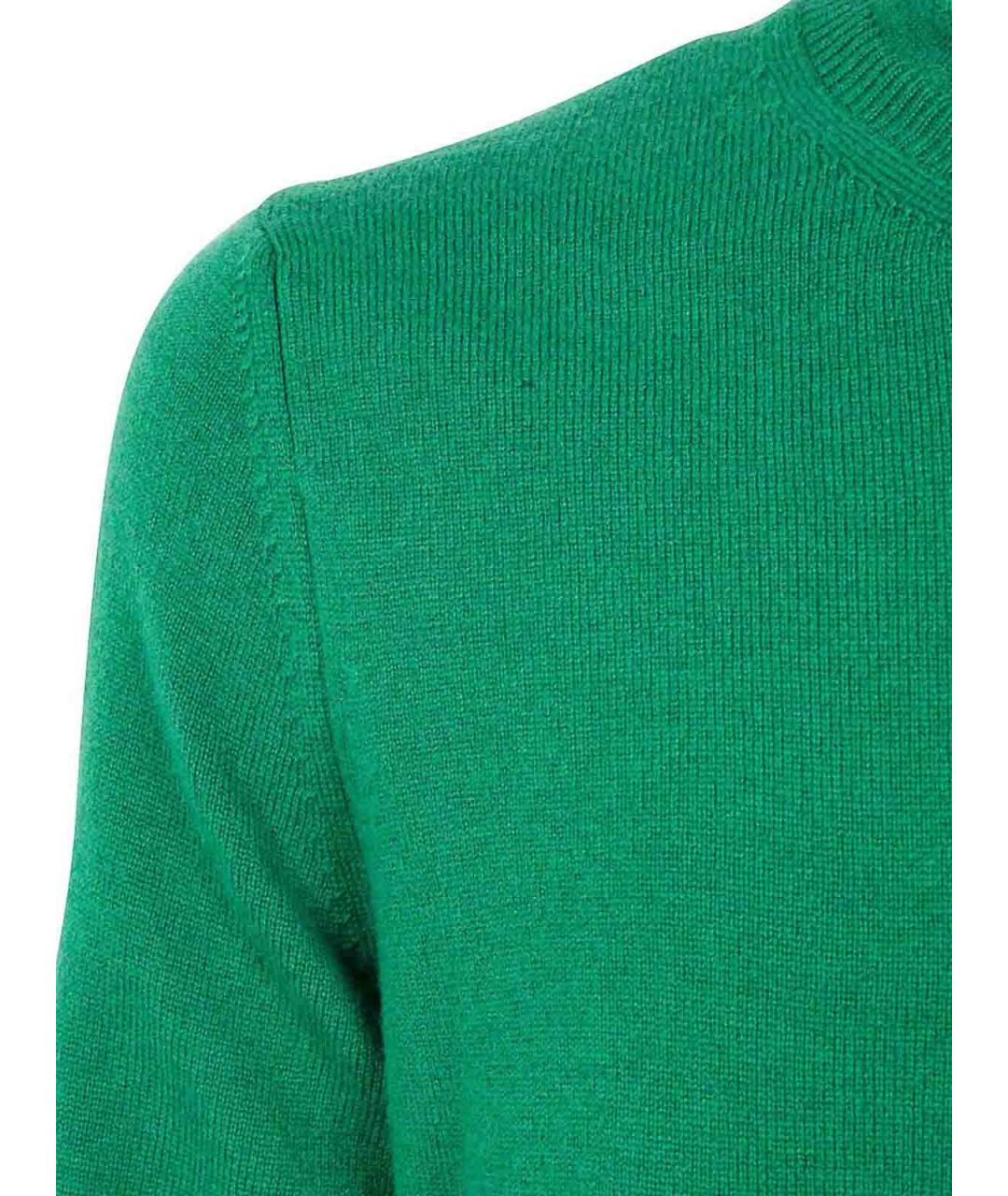 COMME DES GARÇONS Зеленый шерстяной джемпер / свитер, фото 2