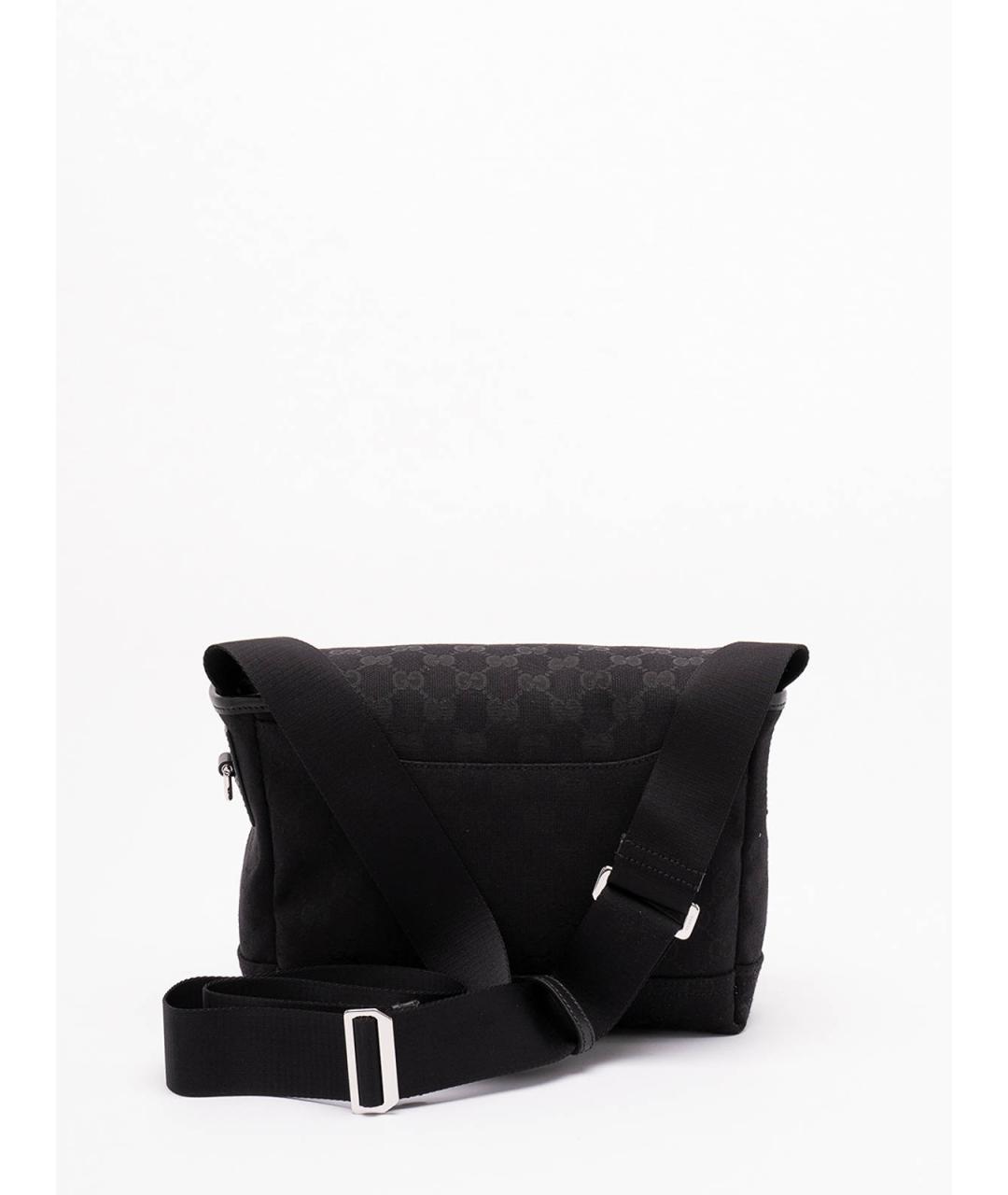 GUCCI Черная тканевая сумка на плечо, фото 2