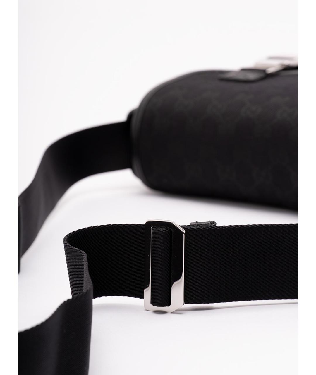 GUCCI Черная тканевая сумка на плечо, фото 4