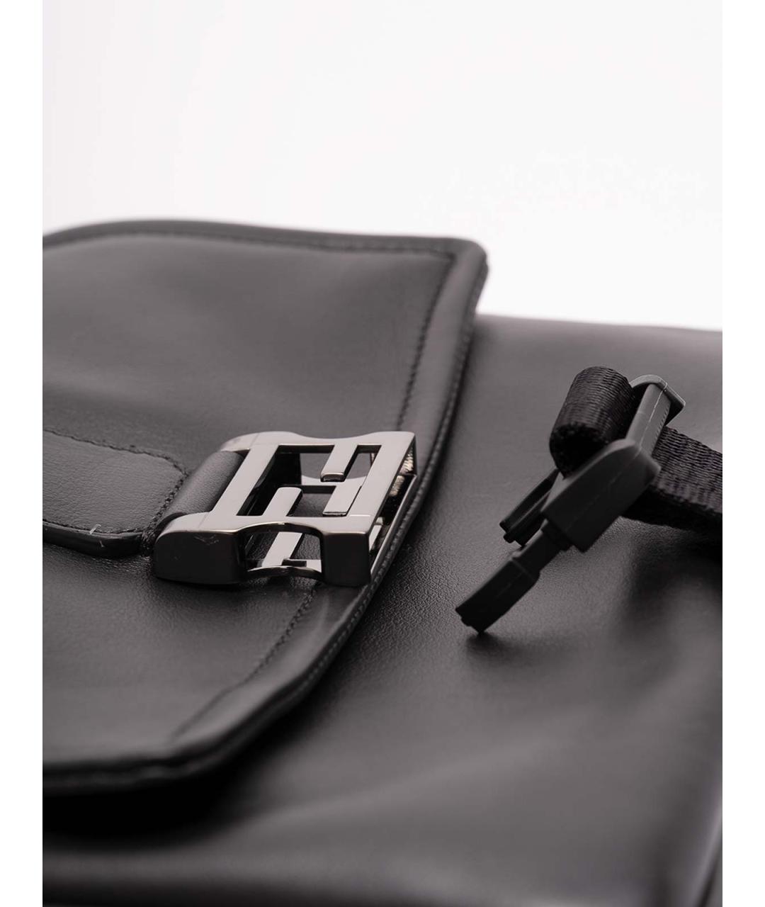 FENDI Черная кожаная сумка на плечо, фото 4