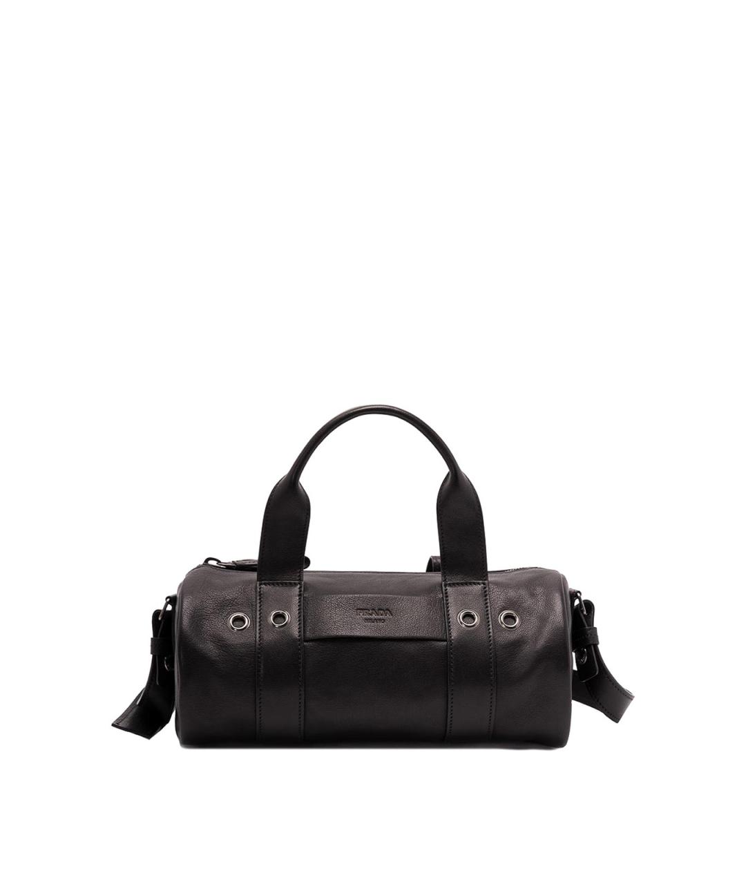 PRADA Черная кожаная сумка тоут, фото 1