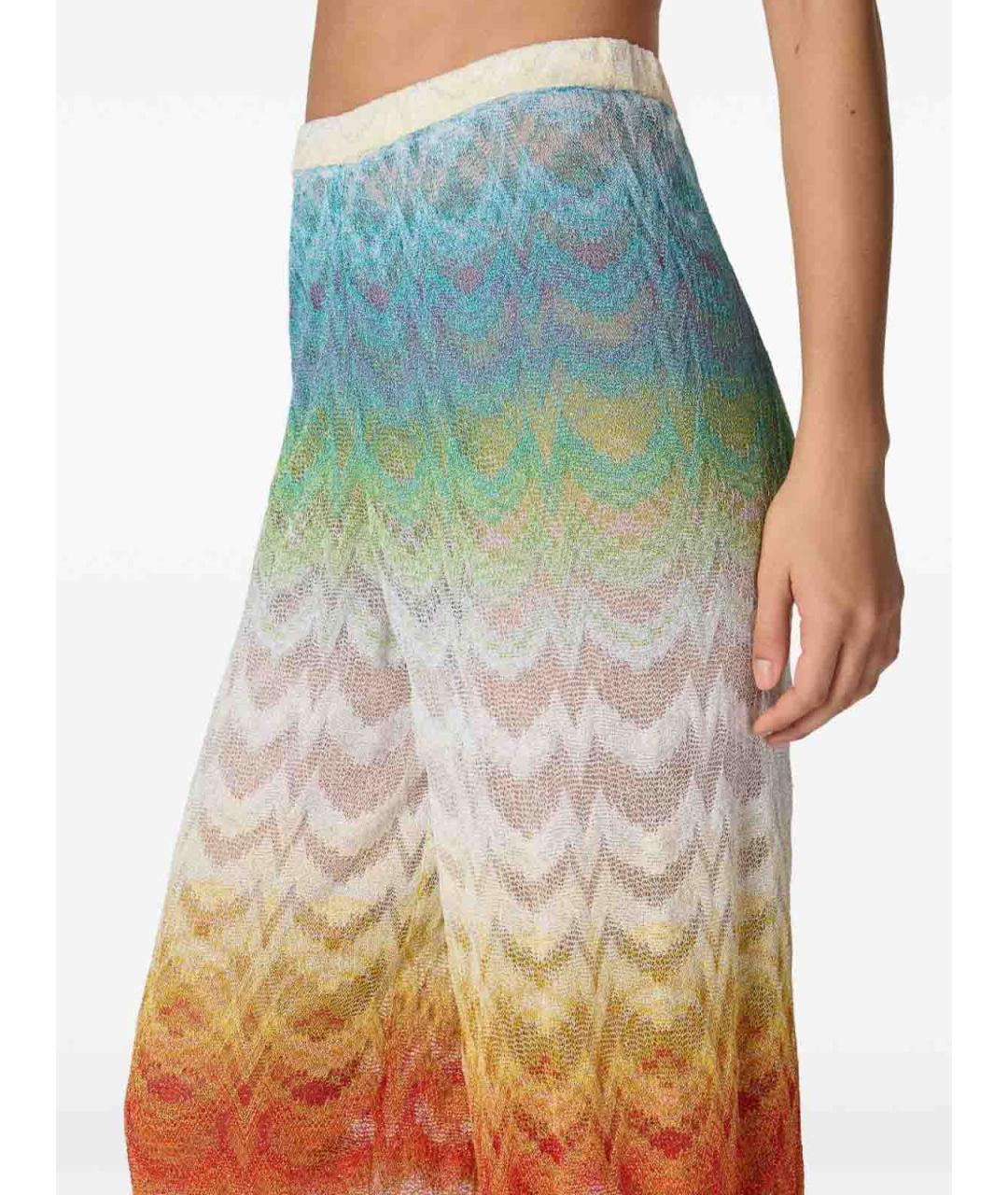 MISSONI Мульти вискозные брюки широкие, фото 4