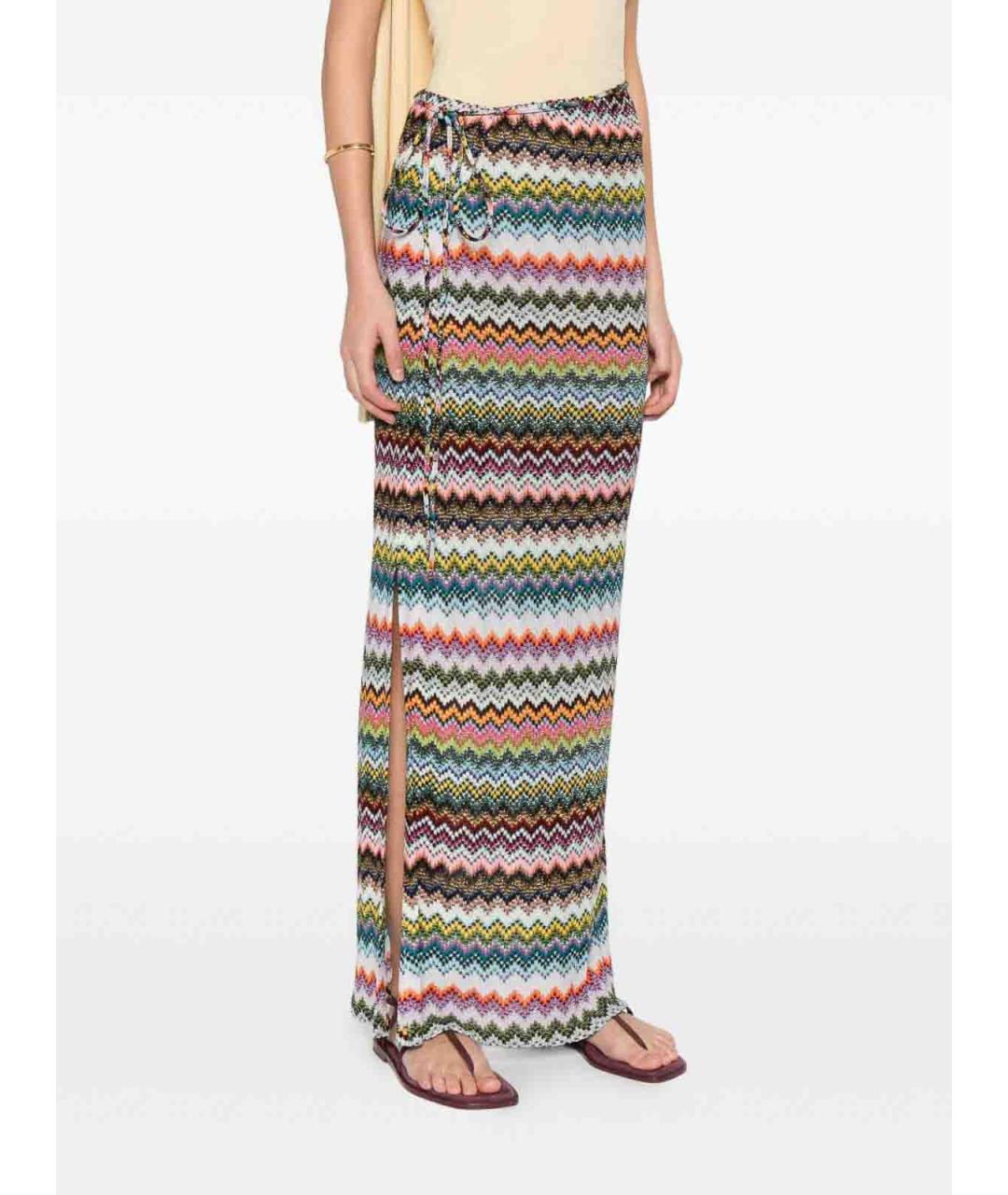 MISSONI Мульти вискозная юбка макси, фото 3