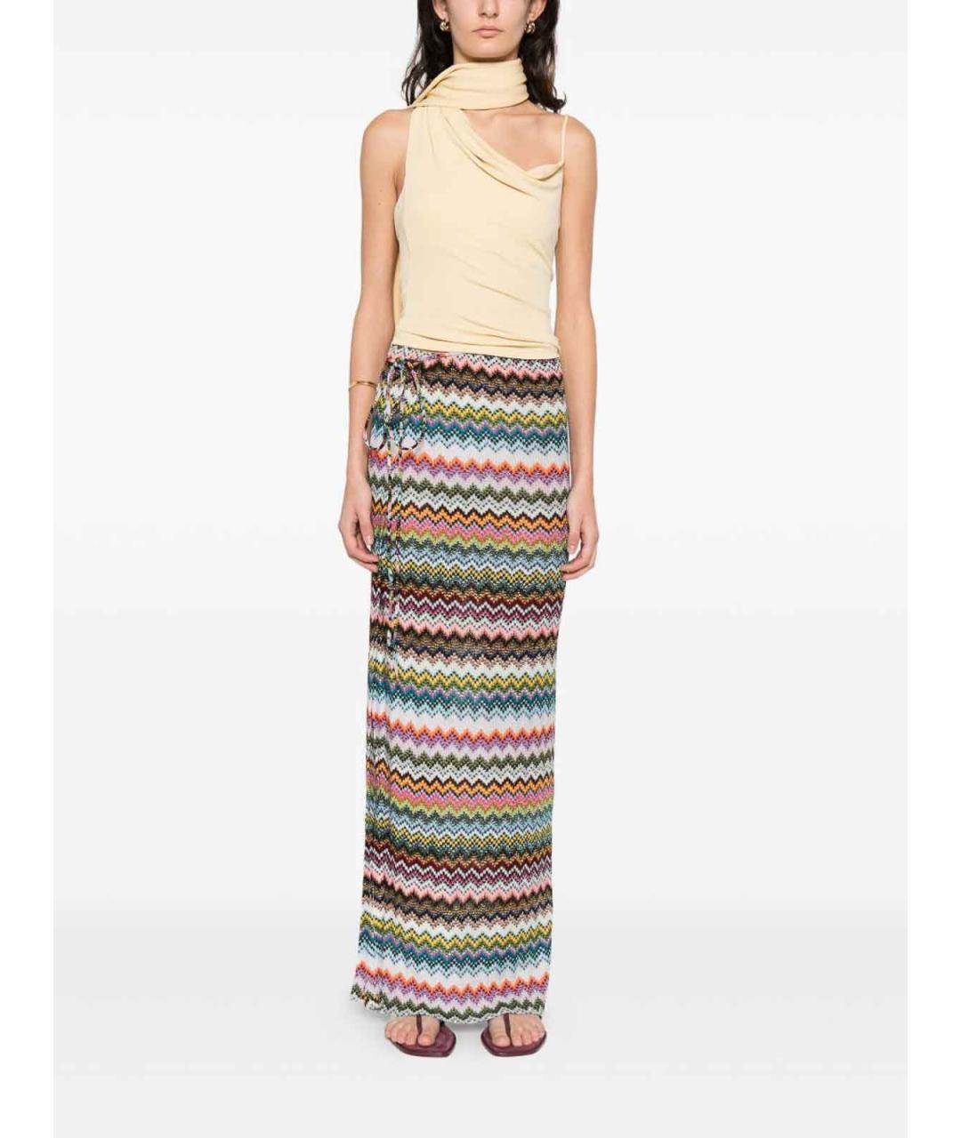 MISSONI Мульти вискозная юбка макси, фото 2