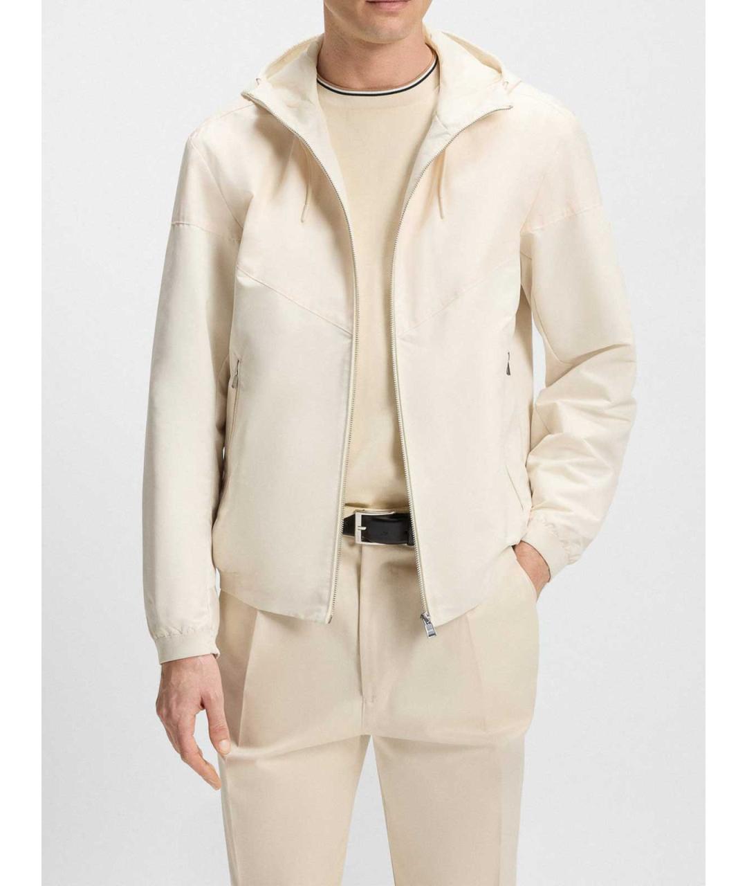 HUGO BOSS Белая полиэстеровая куртка, фото 2
