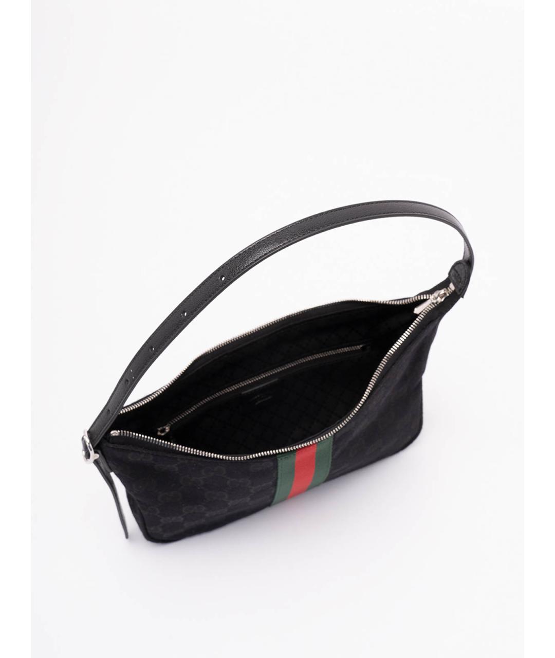 GUCCI Черная тканевая сумка на плечо, фото 6