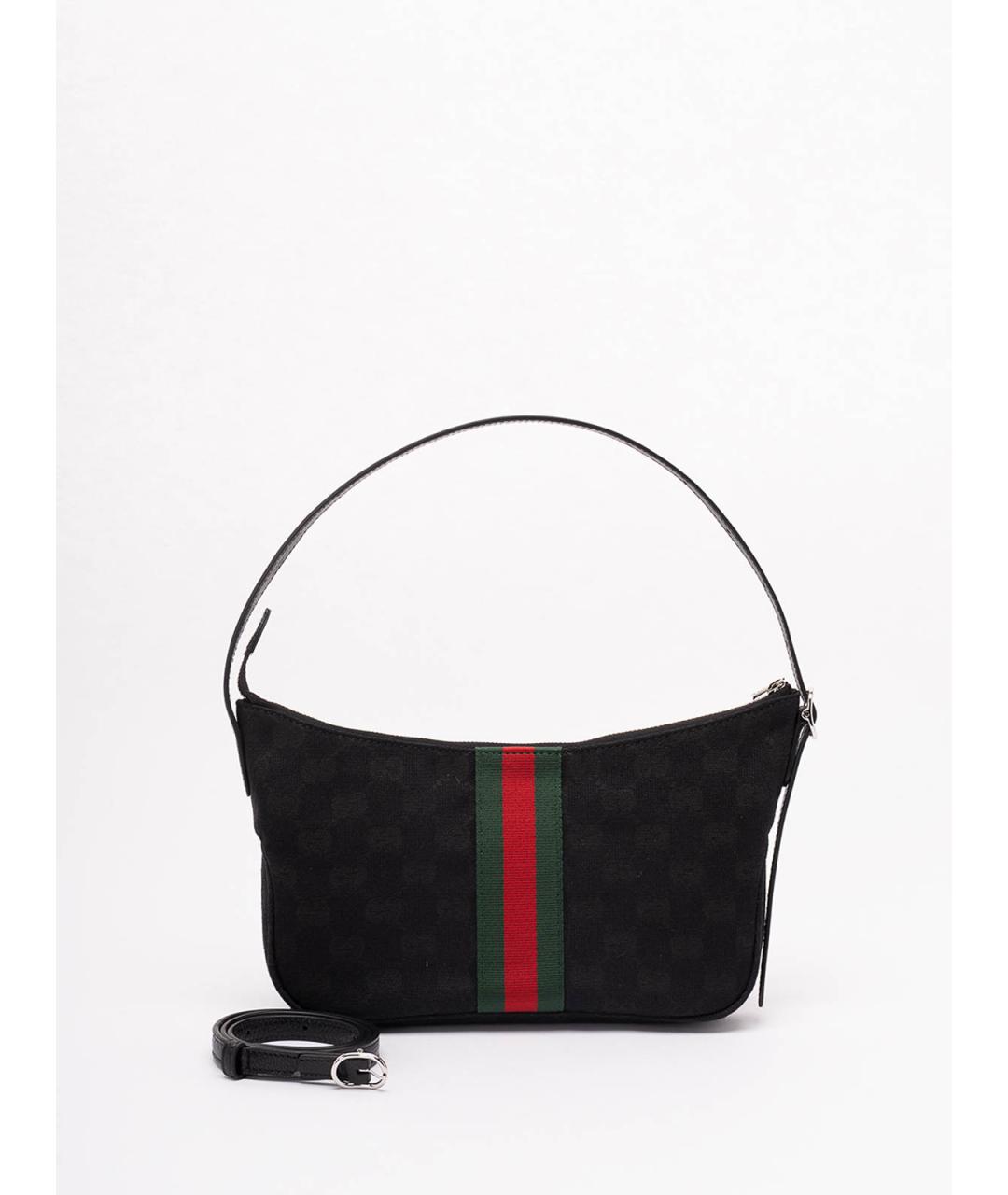 GUCCI Черная тканевая сумка на плечо, фото 2