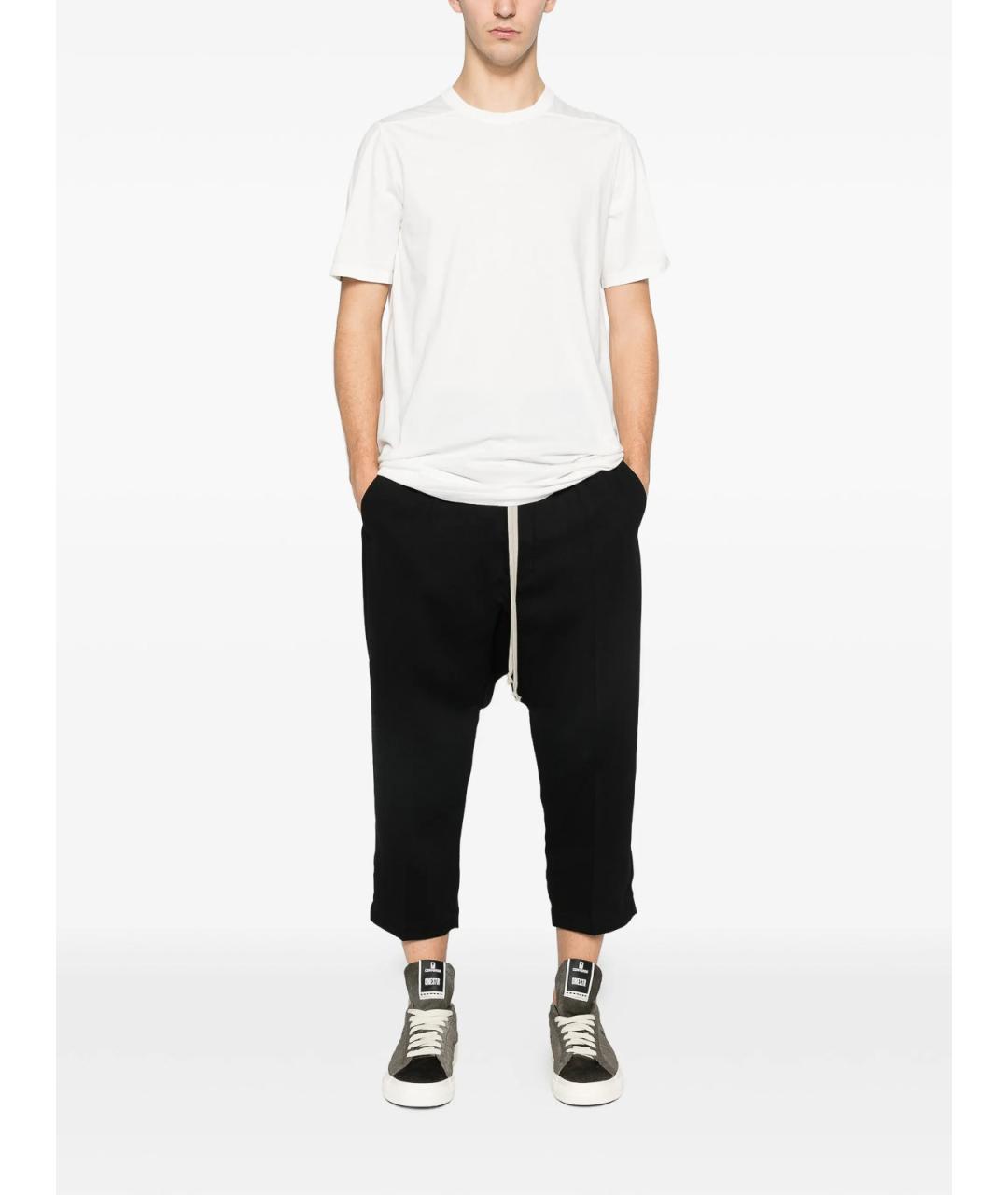 RICK OWENS Белая хлопковая футболка, фото 2