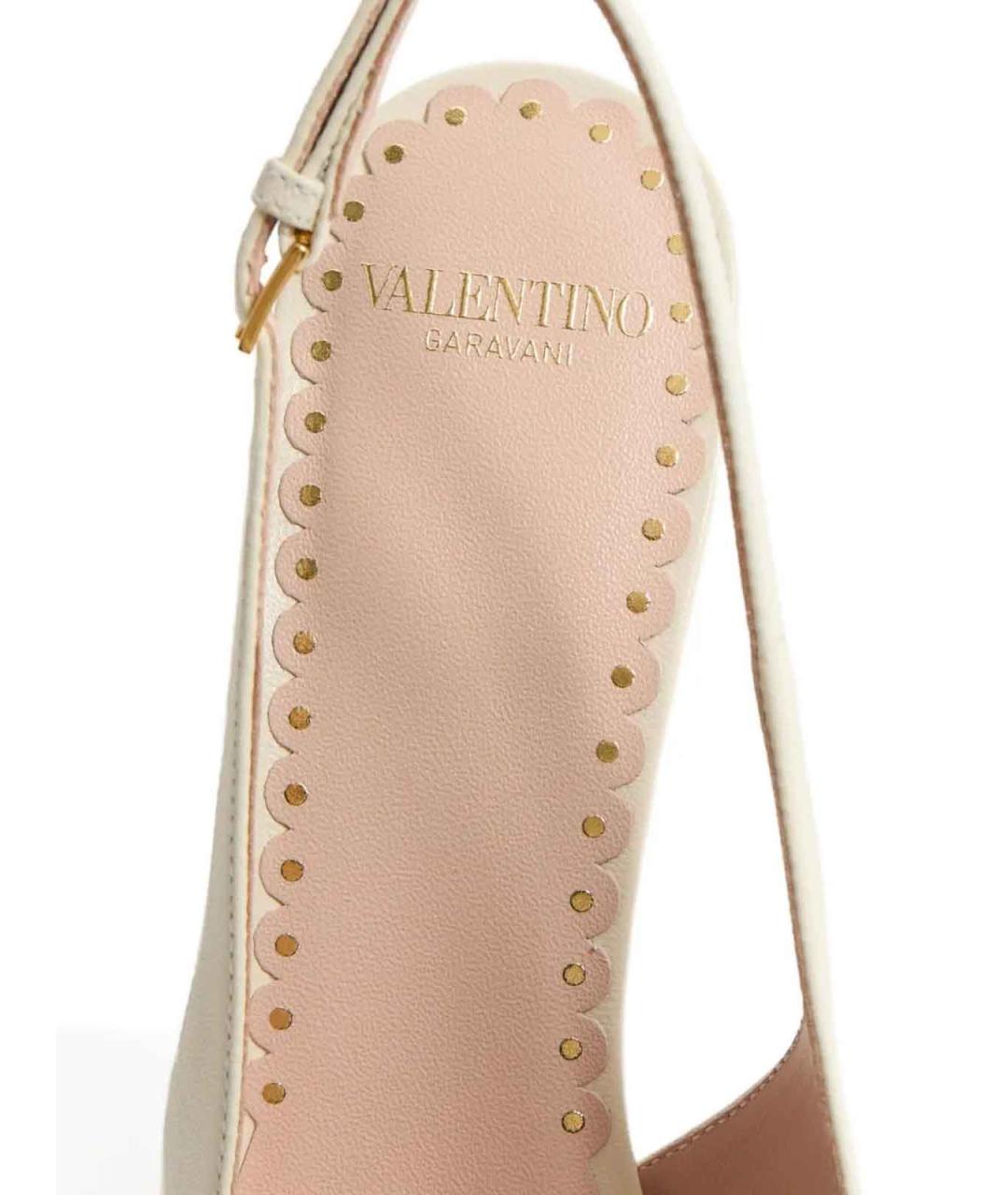 VALENTINO Белые кожаные туфли, фото 4