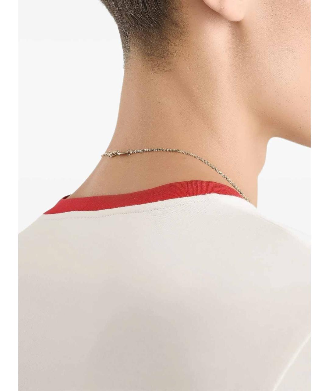 DOLCE&GABBANA Белая хлопковая футболка, фото 4
