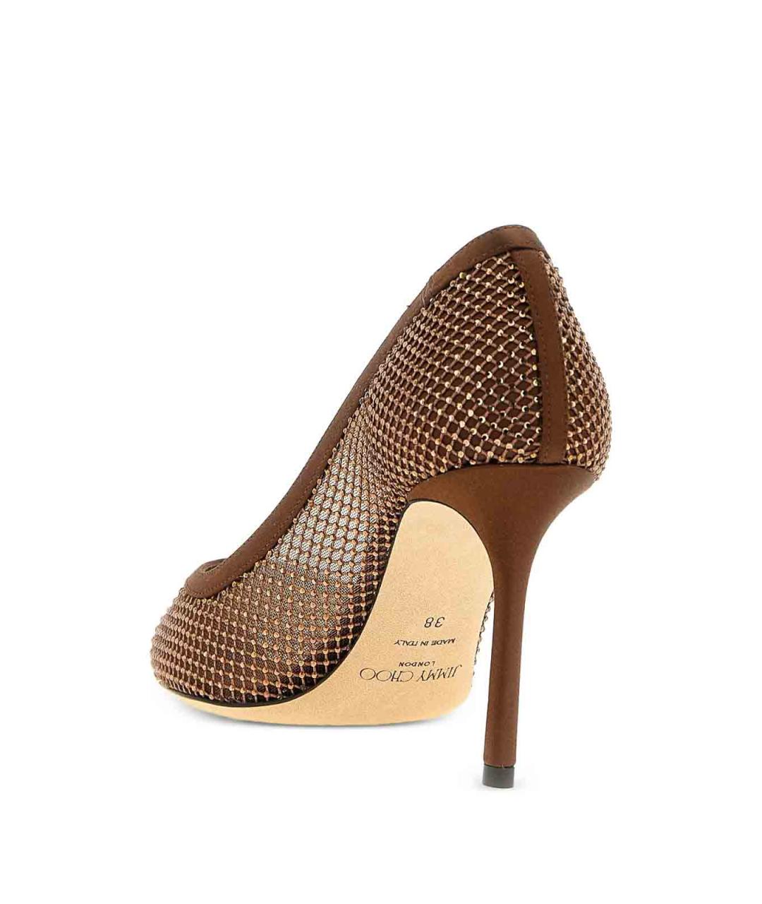 JIMMY CHOO Коричневые кожаные туфли, фото 3