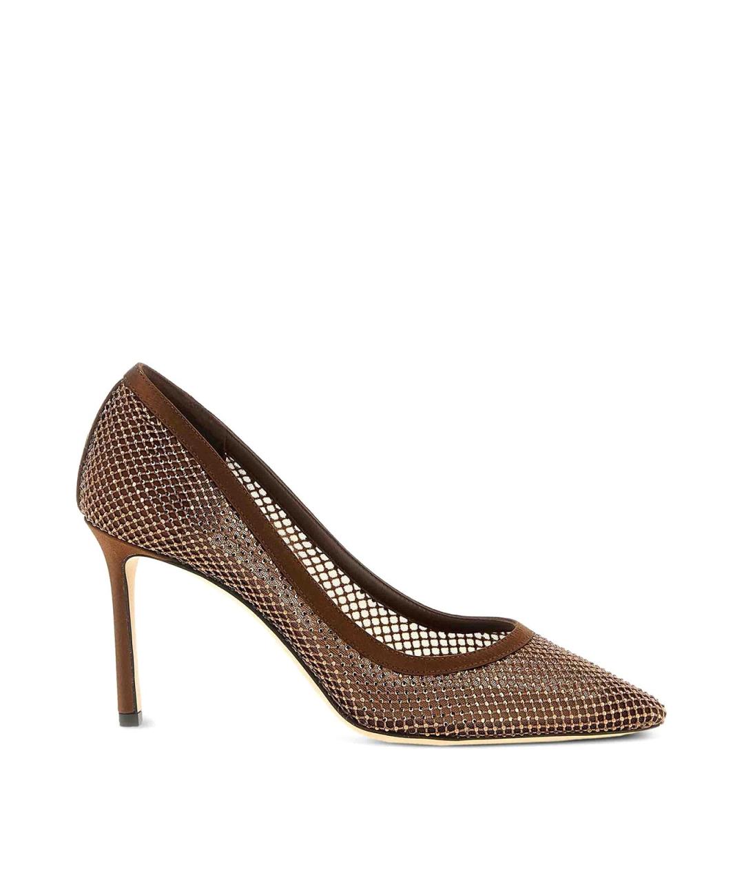 JIMMY CHOO Коричневые кожаные туфли, фото 1