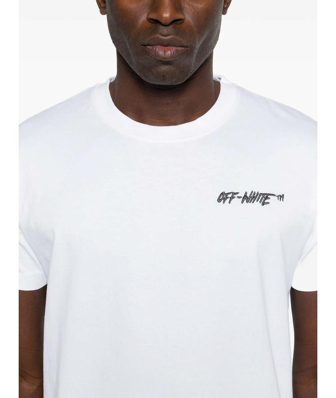 OFF-WHITE Белая футболка, фото 5