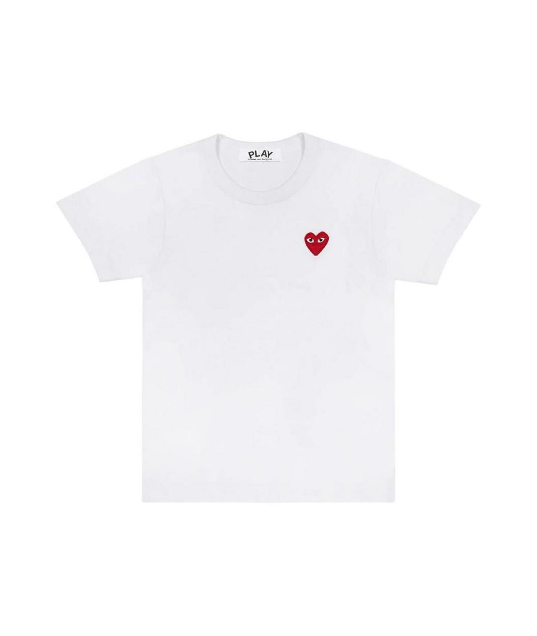 COMME DES GARÇONS Белая хлопковая футболка, фото 2