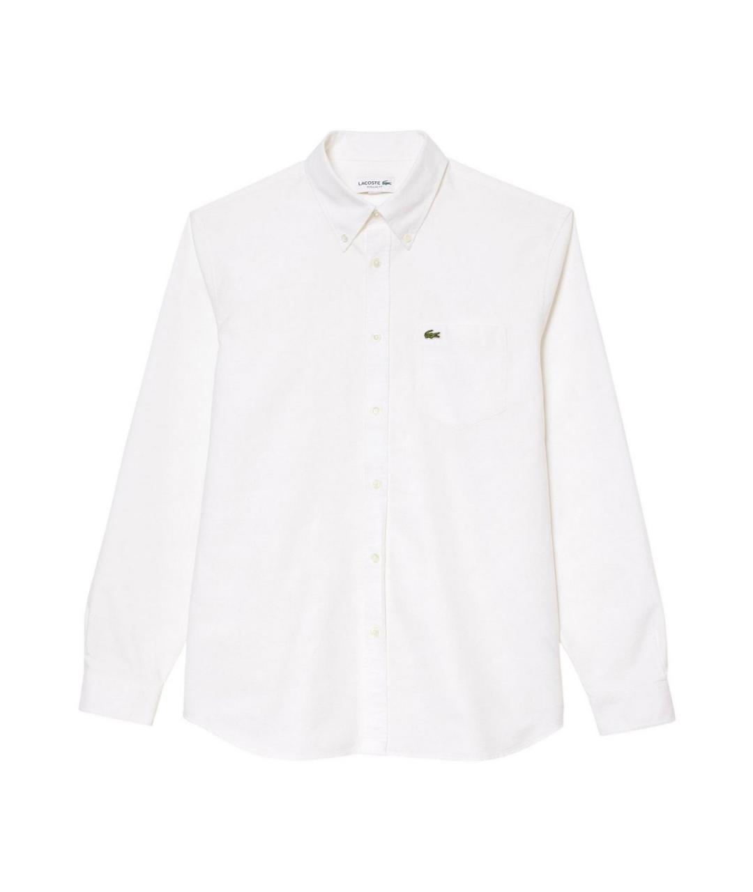 LACOSTE Белая хлопковая кэжуал рубашка, фото 1
