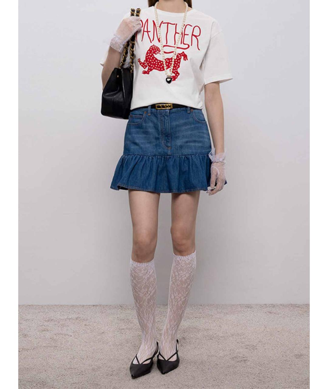 VALENTINO Мульти хлопковая футболка, фото 2